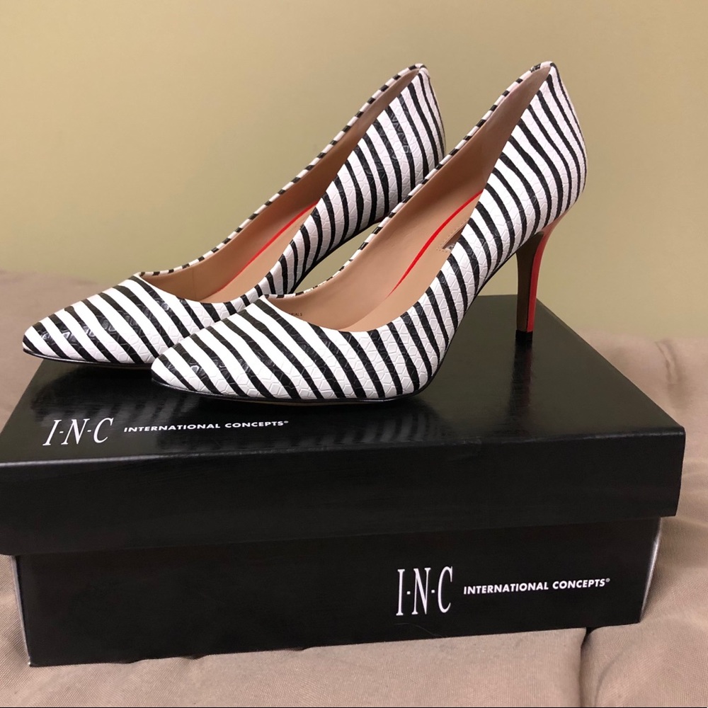 INC Striped with Red Heels! W/ Box!